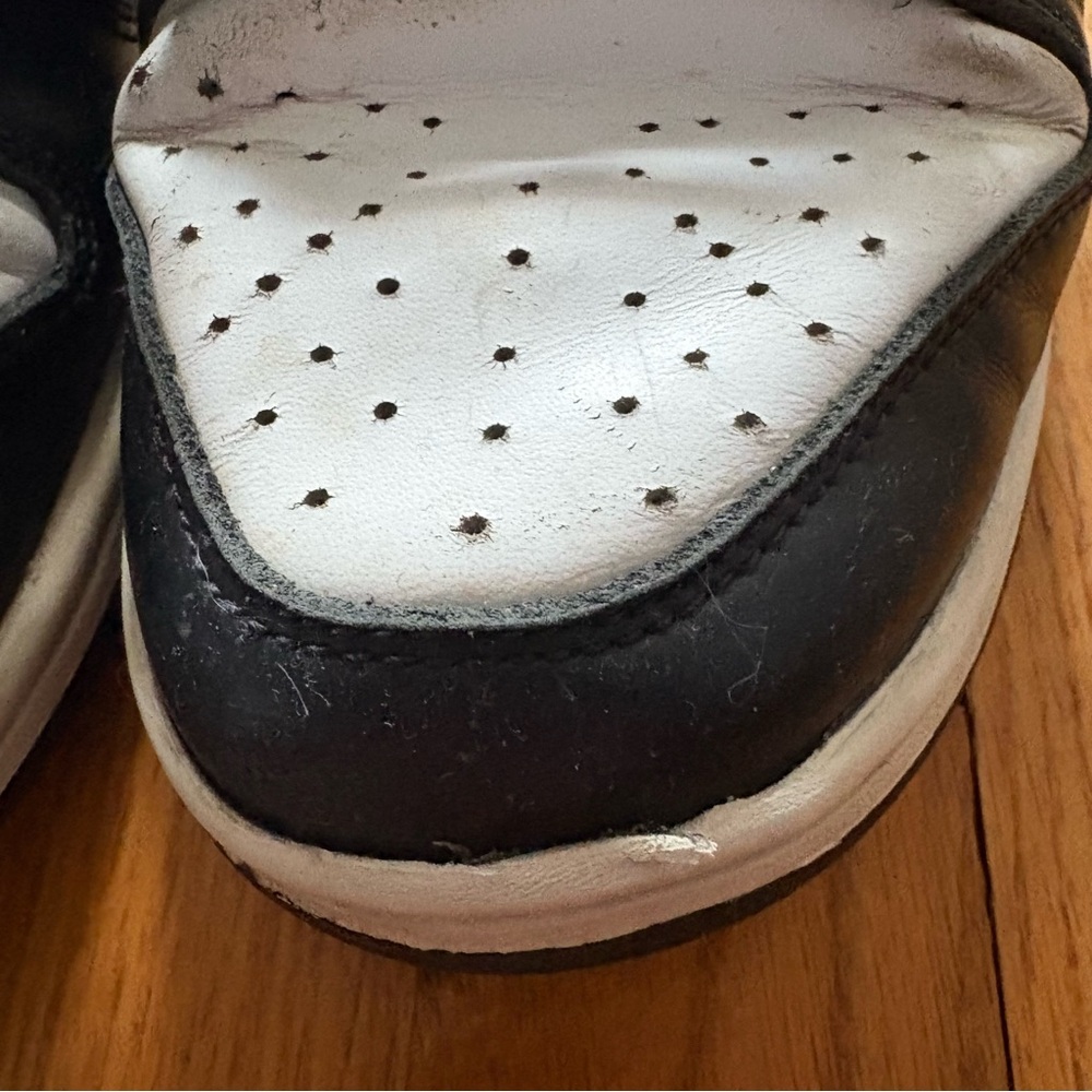 Nike Men's Dunk Low Retro Panda Black White Size 8 Leather - Picture 7 of 15